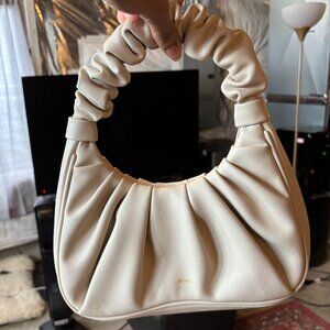 Gabbi Ruched Hobo Handbag- White